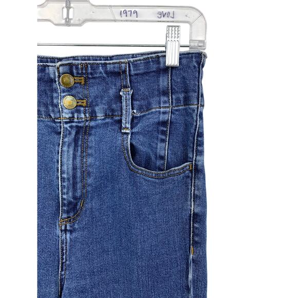 Ann Taylor The Easy Straight Jeans Womens Size 6 Medium Wash Denim Ankle Length - Picture 2 of 6